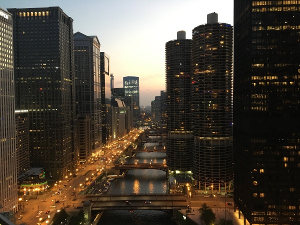 Chicago at night Chicago at night